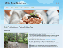Tablet Screenshot of childfirstsolutions.com